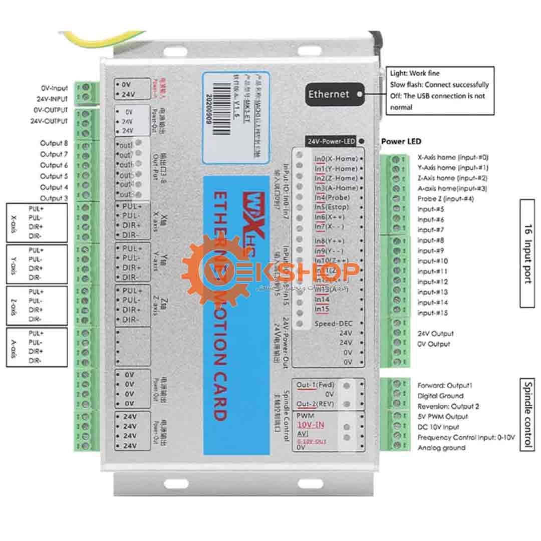 CNC controler 3 axis Mach3 MK3-ET-9 کنترلر MK3-ET