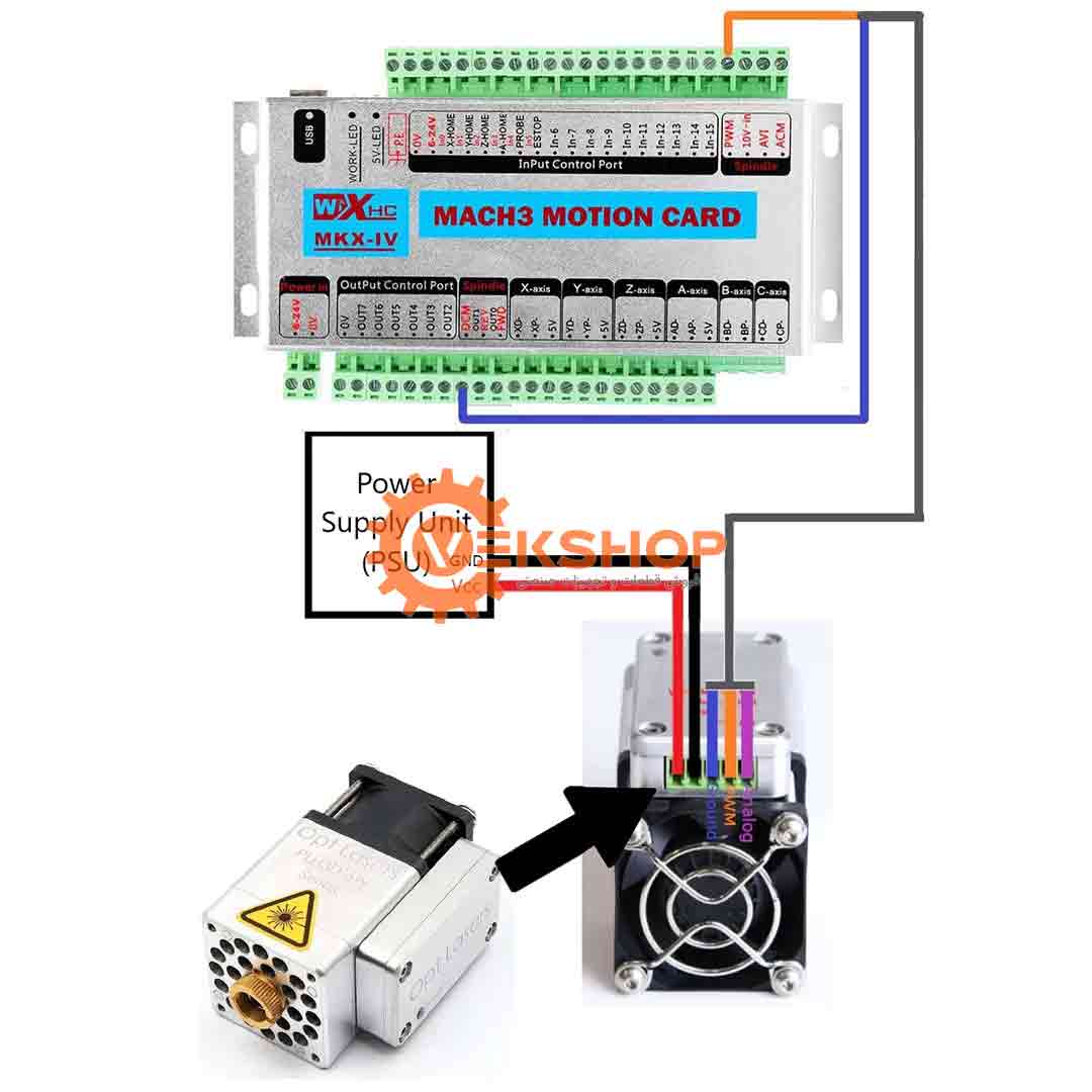 CNC controler 3.4.5 axis Mach3 Motion Card-11 برد کنترلر سی ان سی ۳، ۴، ۶ محور مچ تری Mach3 CNC Motion Card