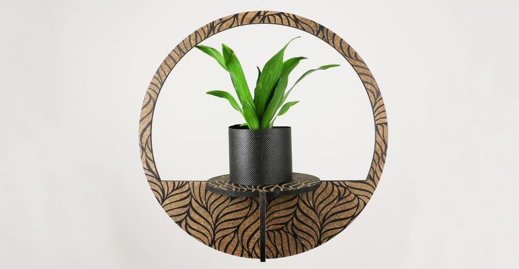 جاگلدان چوبی پیچشی